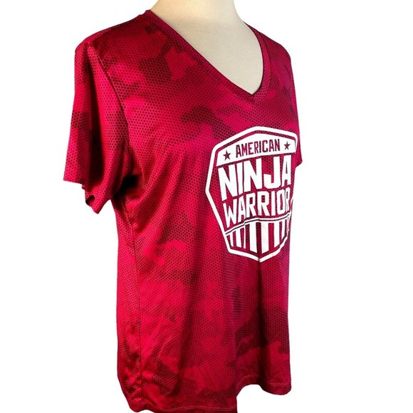 American Ninja Warrior Woman's Camo Performance T-Shirt Sport-Tek Sz M Pink - Picture 5 of 12